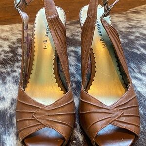 Madden Girl brown heels, size 9